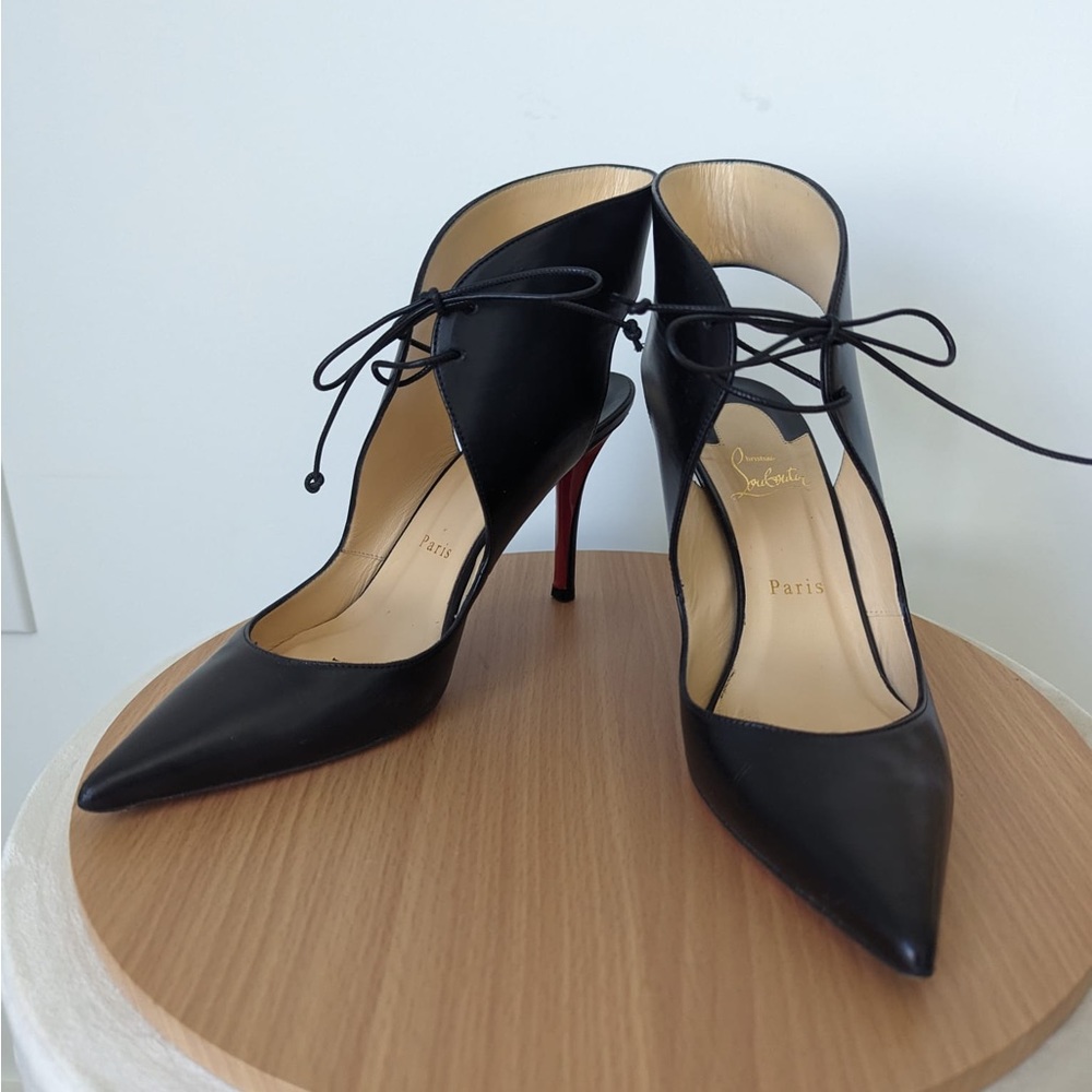 Christian Louboitin leather shoes size EU 39 like new condition ❗️AUTHENTIC - Picture 7 of 10